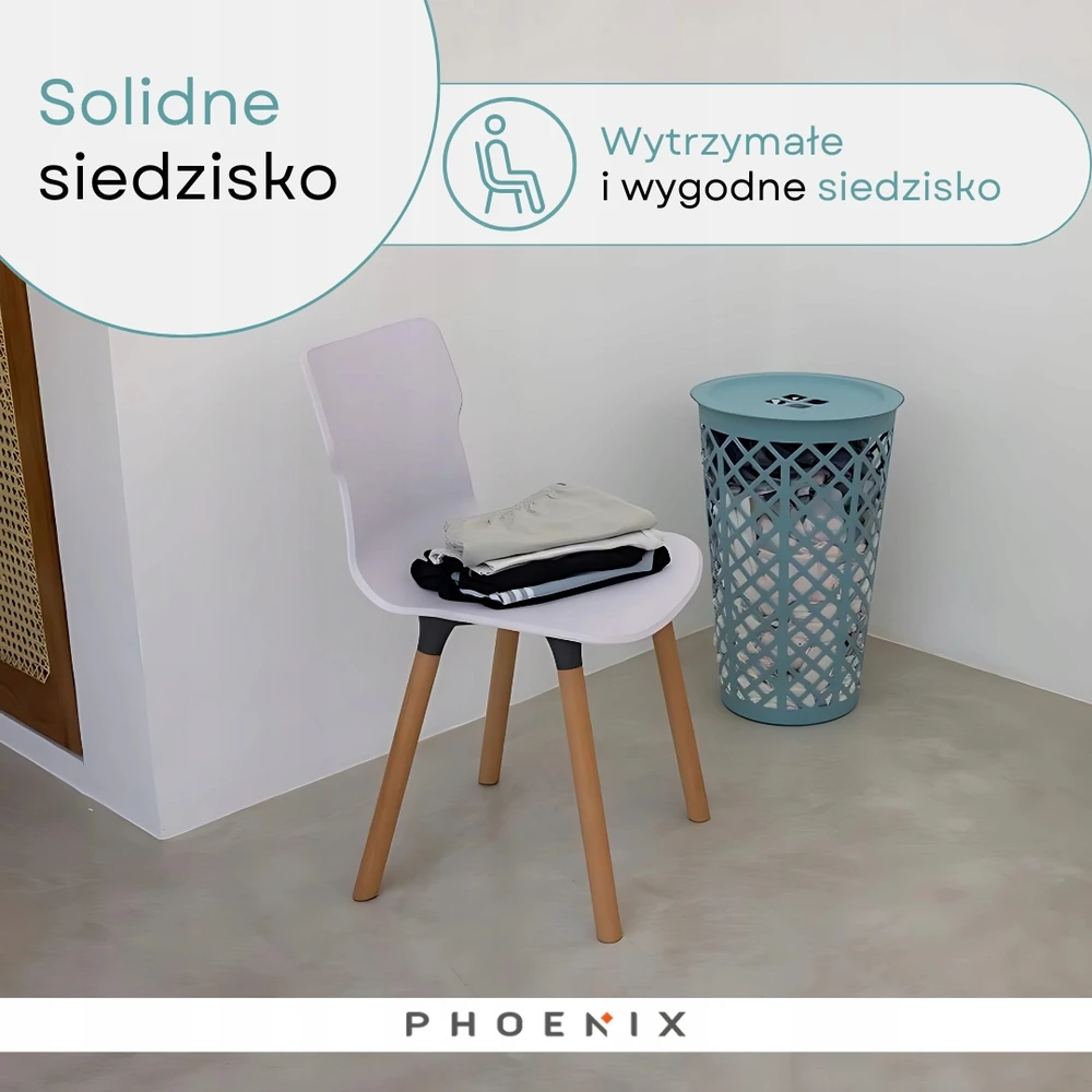 Phoenix DUO Wood kėdė svetainei ir valgomajam su akmens medinėmis kojomis