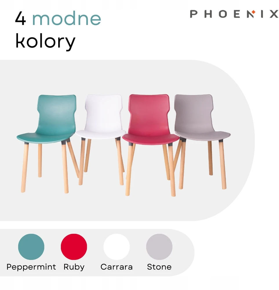 Phoenix DUO Wood kėdė svetainei ir valgomajam su akmens medinėmis kojomis
