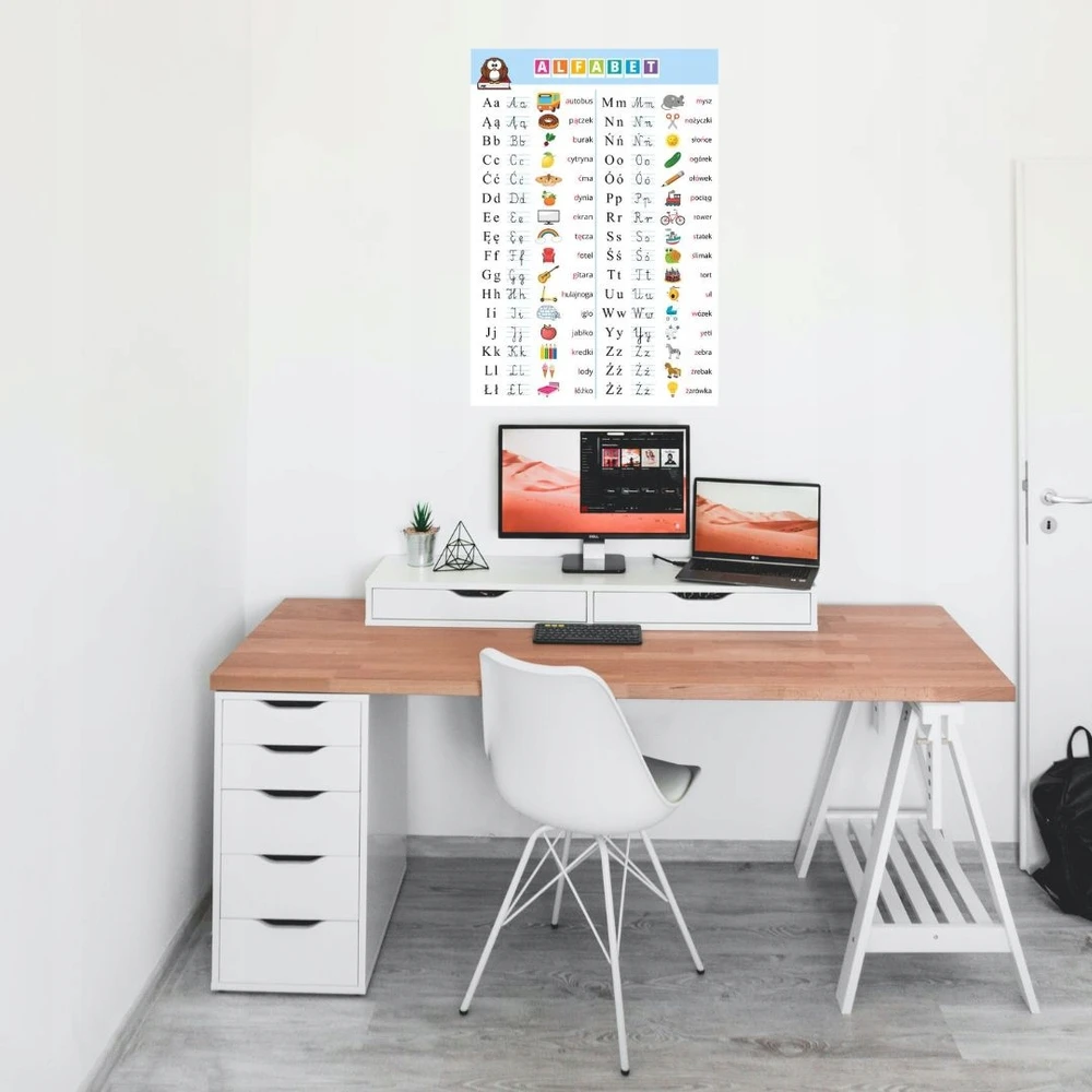 Phu Lewandowski Abėcėlės infografinis plakatas
