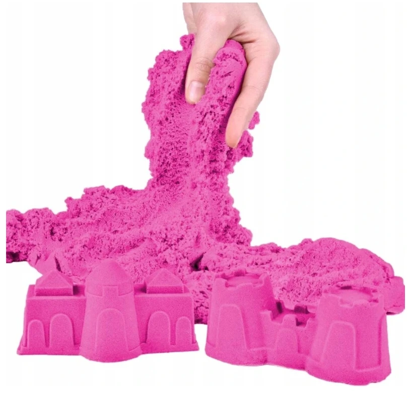Piccolo KINETINIS MAGIŠKAS SMĖLIS 1KG MINKŠTAS plastikinis SMĖLIS VAIKAMS