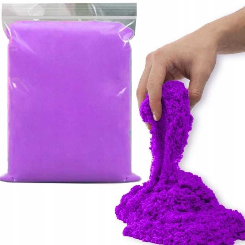 Piccolo KINETINIS MAGIŠKAS SMĖLIS 1KG MINKŠTAS plastikinis SMĖLIS VAIKAMS