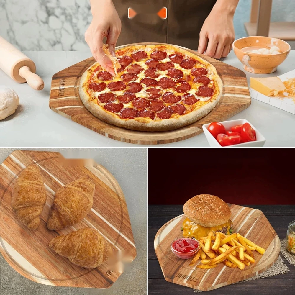 PICZA LENTŲ RINKINYS, ALUMINIUMINIS KASTELIS, AKACIJA VIRTUVĖS PADEKLAS