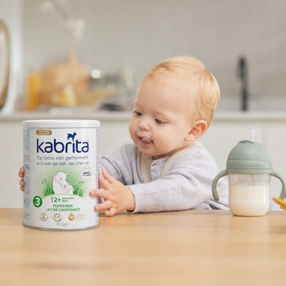 Pienas mažiems vaikams iš HMO, ožkos pieno pagrindu, 12m+, 800g Kabrita 3
