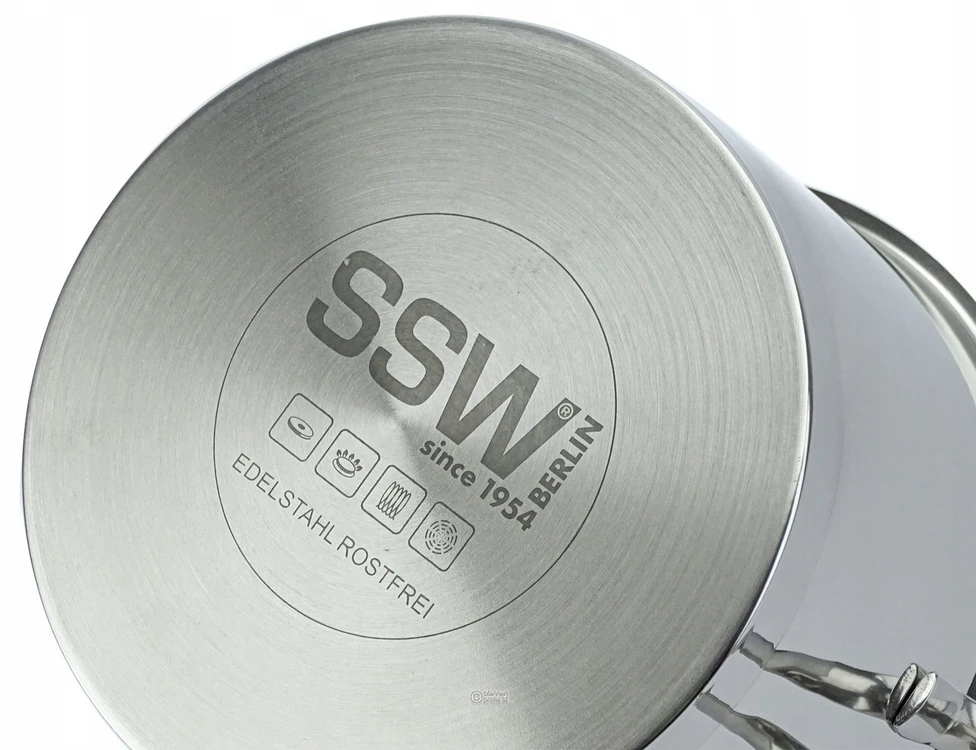 Pieno puodas SSW 1.7L nerūdijančio plieno Inox