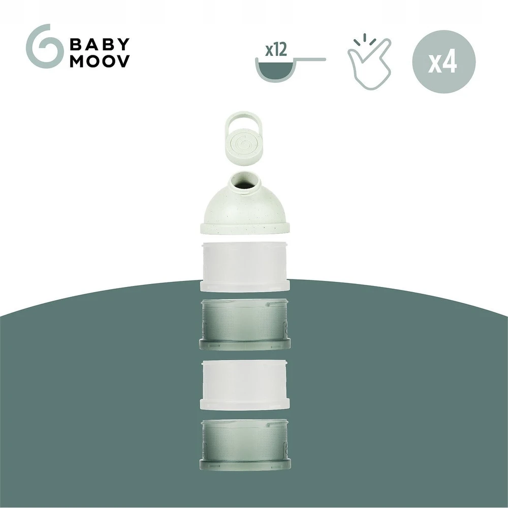 Pieno talpos užkandžių dėžutės 360ml Babymoov Pagaminta Prancūzijoje