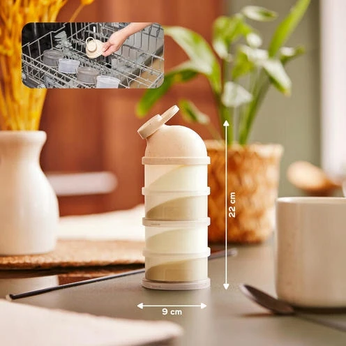 Pieno talpos užkandžių dėžutės 360ml rusvai gelsvas Babymoov