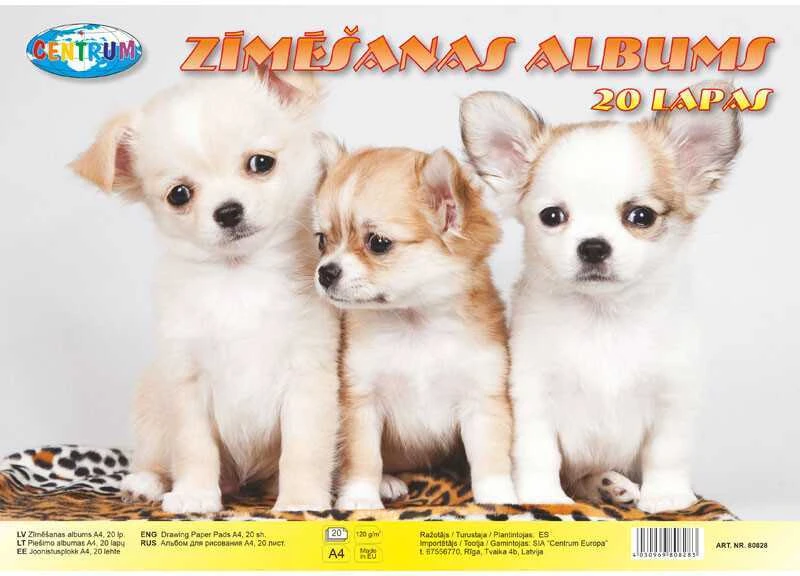 Centrum Piešimo albumas A4 20lapų
