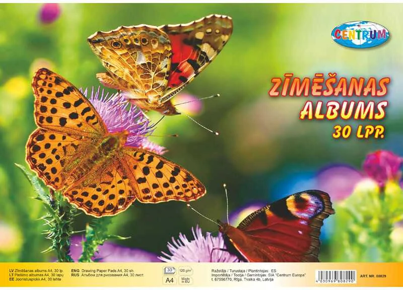 Centrum Piešimo albumas A4, 30 lapų