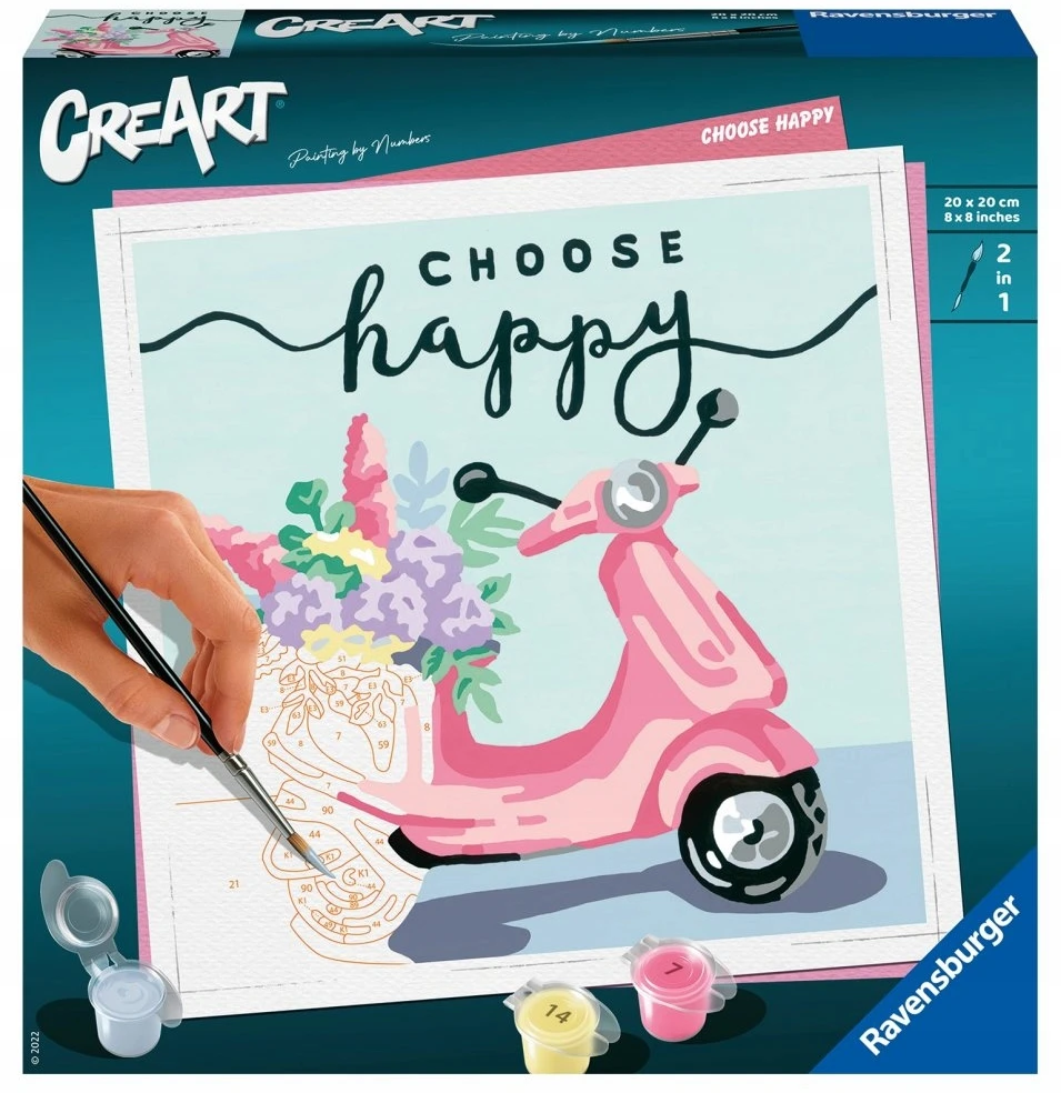 Ravensburger CreArt menų rinkinys Pasirink laimę 20125 20x20cm