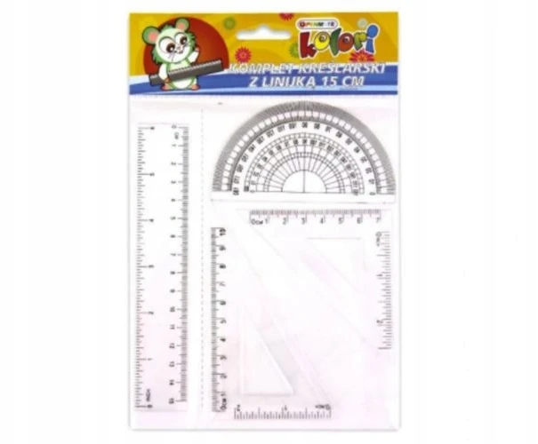 Piešimo rinkinys su 15 cm liniuote Penmate