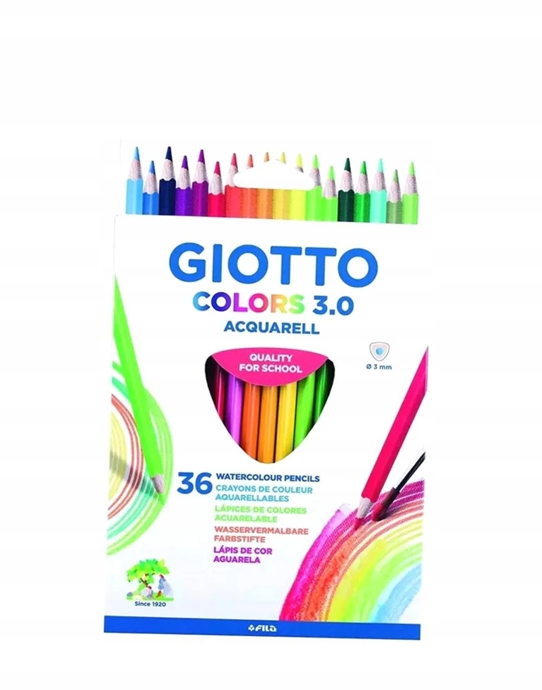 Pieštukai akvareliniai GIOTTO COLORS 3.0 36sp F277300 FILA