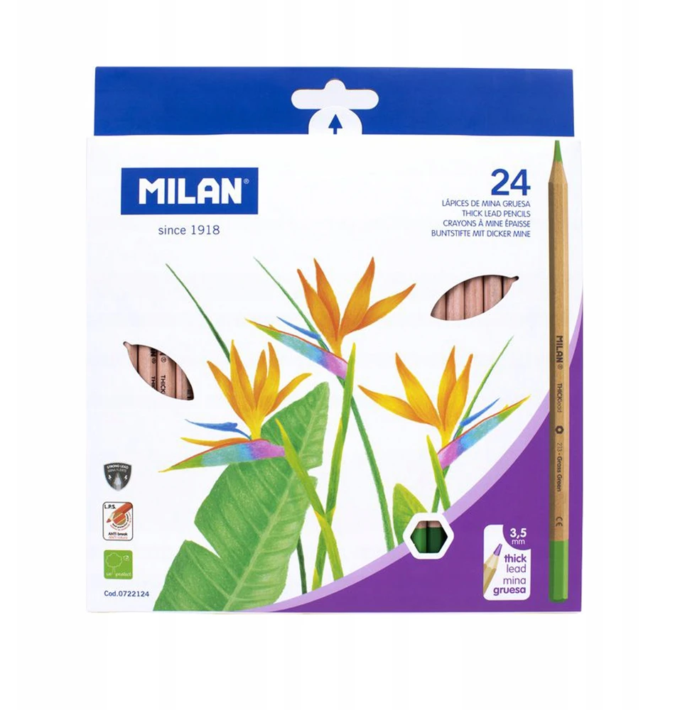 *Pieštukai 24sp BIG LEAD 0722124 MILAN/6