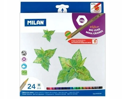 *Pieštukai 24sp BIG LEAD 0722124 MILAN/6