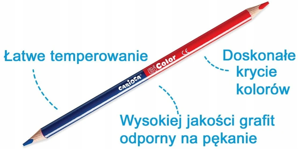 Spalvoti dvipusiai tribriauniai pieštukai CARIOCA BICOLOR, 24 vnt.