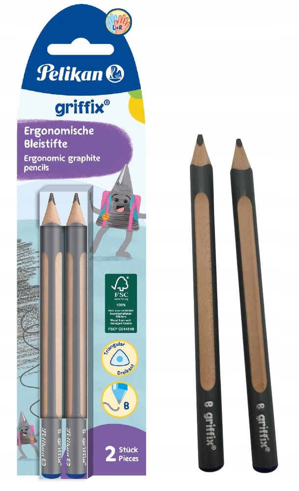 Pieštukai Pelikan Griffix B, 2 vnt.