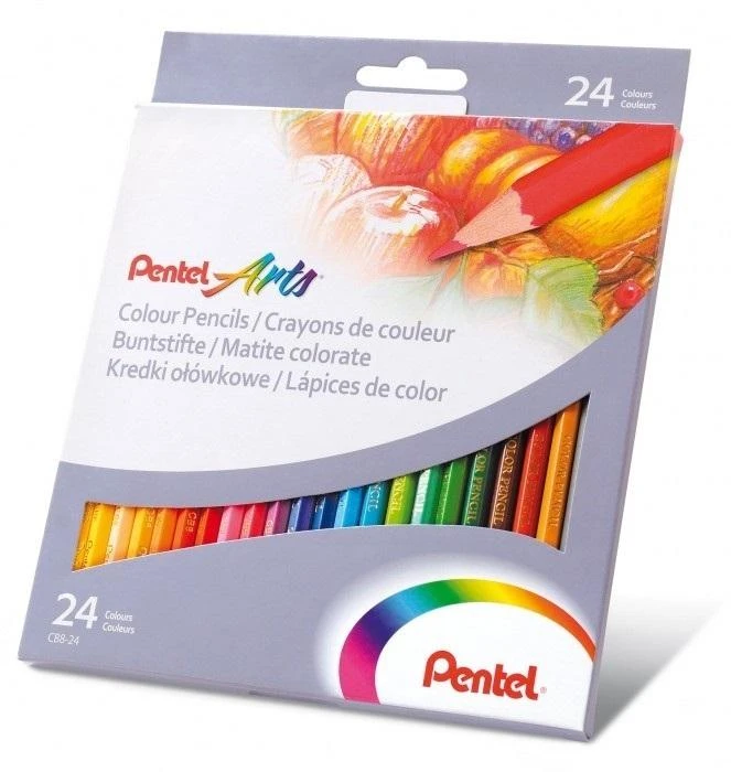 Pieštukai spalvoti PENTEL ARTS CB8 24 spalvų