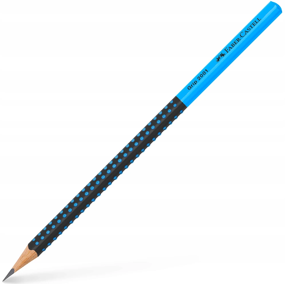 Grafitinis pieštukas Faber-Castell Grip 2001 Two Tone, mėlynos spalvos