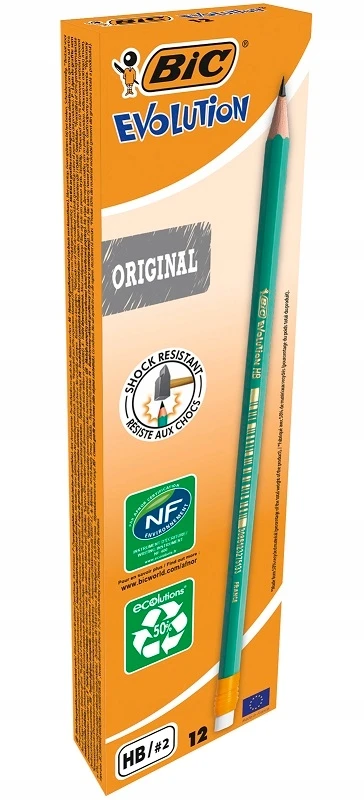 Pieštukas BIC EVOLUTION, su trintuku
