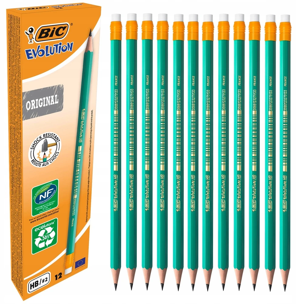 Pieštukas BIC EVOLUTION, su trintuku