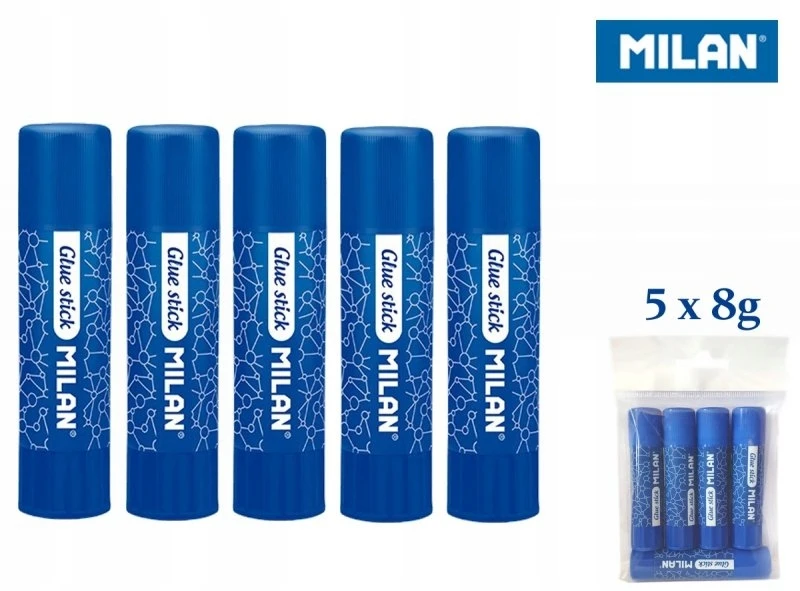 Pieštukiniai klijai blisteryje Milan, 8 g, 5 vnt, BWM10408