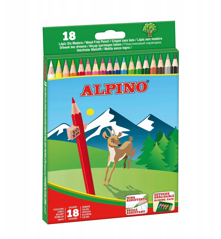 Pieštukai spalvoti ALPINO 18sp