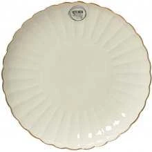 Home4You Pietų lėkštė PORCELAIN, baltos sp., ø26,6 cm