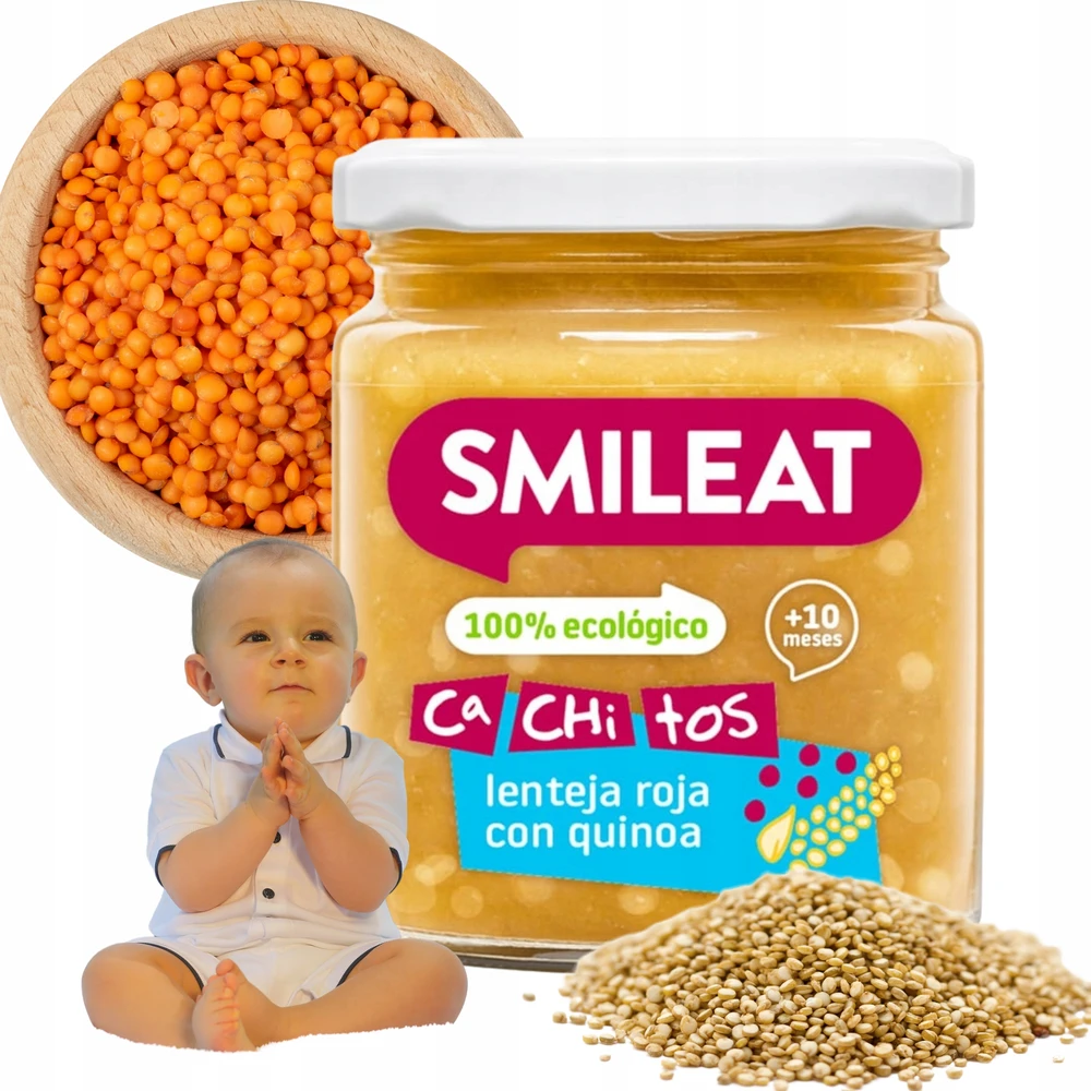 Pietūs vaikui Lęšiai su quinoa Jar 10m+ 230G Smileat
