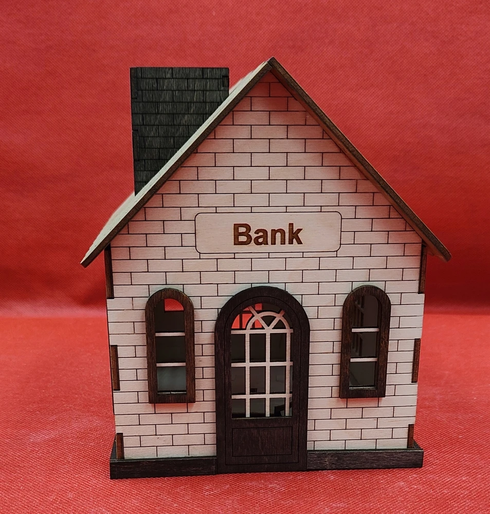 Piggy bank, namas, namas, bankas, labai talpus, vaiko vardas, spalvinga
