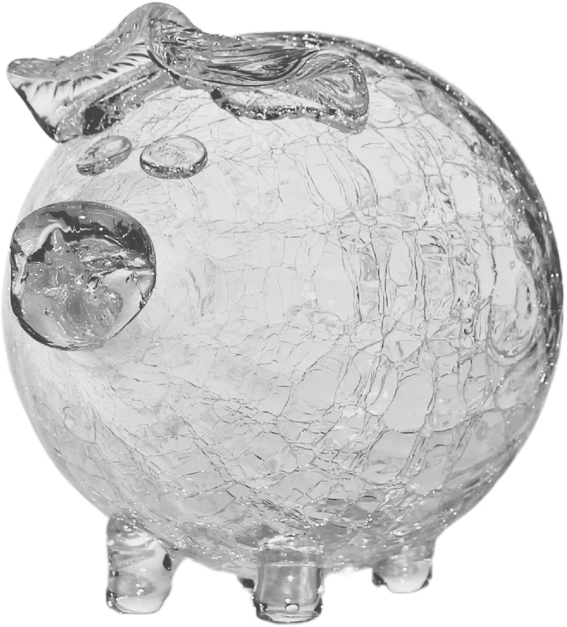 PIGGY PIGGY BANK STIKLAS SAFE RANKŲ DARBO KRAKLA GAMYBA 16 CM XXL