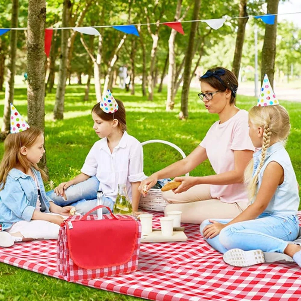 PIKNIKO ANTKLĖ 200X200 PAPLŪDIKIS SU IZOLIACIJA DIDELI VANDENIUI ATLIERIA RAUDONA MONTESSA