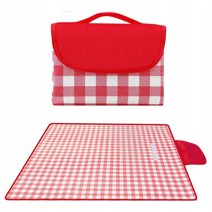 PIKNIKO ANTKLĖ 200X200 PAPLŪDIKIS SU IZOLIACIJA DIDELI VANDENIUI ATLIERIA RAUDONA MONTESSA