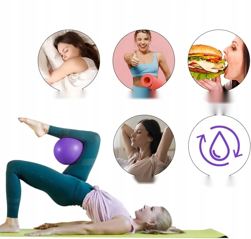 PILATES BALL 25CM MAŽA YOGOS FITNESO GIMNASTIKAS PRATIMAS