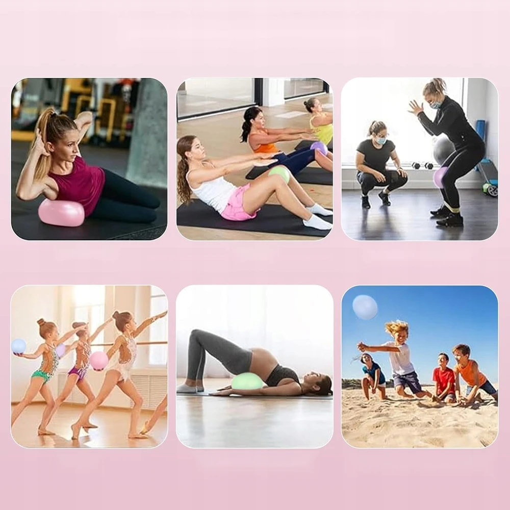 PILATES BALL 25CM MAŽAS FITNESS GIMNASTIC YOGA BALANCE PVC RINKINYS