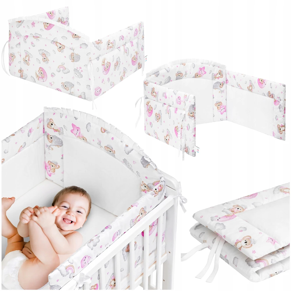 Pillowprim OCHRANIACZ DO ŁOŻECZKA NIEMOWLĘCEGO zabezpieczenie boków na łóżeczko 140x70