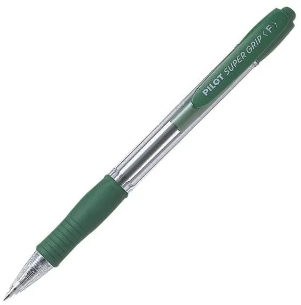 Pilot Pen Pilot automatinis rašiklis Super Grip, žalias