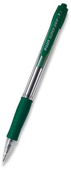Pilot Pen Pilot automatinis rašiklis Super Grip, žalias