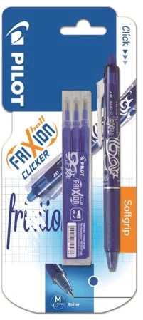 Pilot Pen Pilot Frixion Clicker gelinis rašiklis + 3 papildymai
