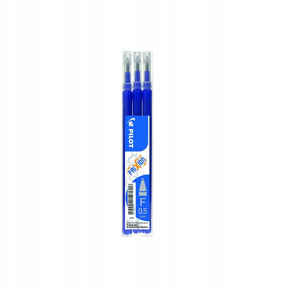 Pilot Pen Pilot Frixion mėlyni 0,5mm trintukai rašiklio papildymai, 3 vnt.