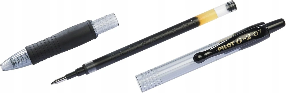 Pilot Pen Pilot G-2 07 geliniai rašikliai, juodi, 0,7 mm, 4 vnt.