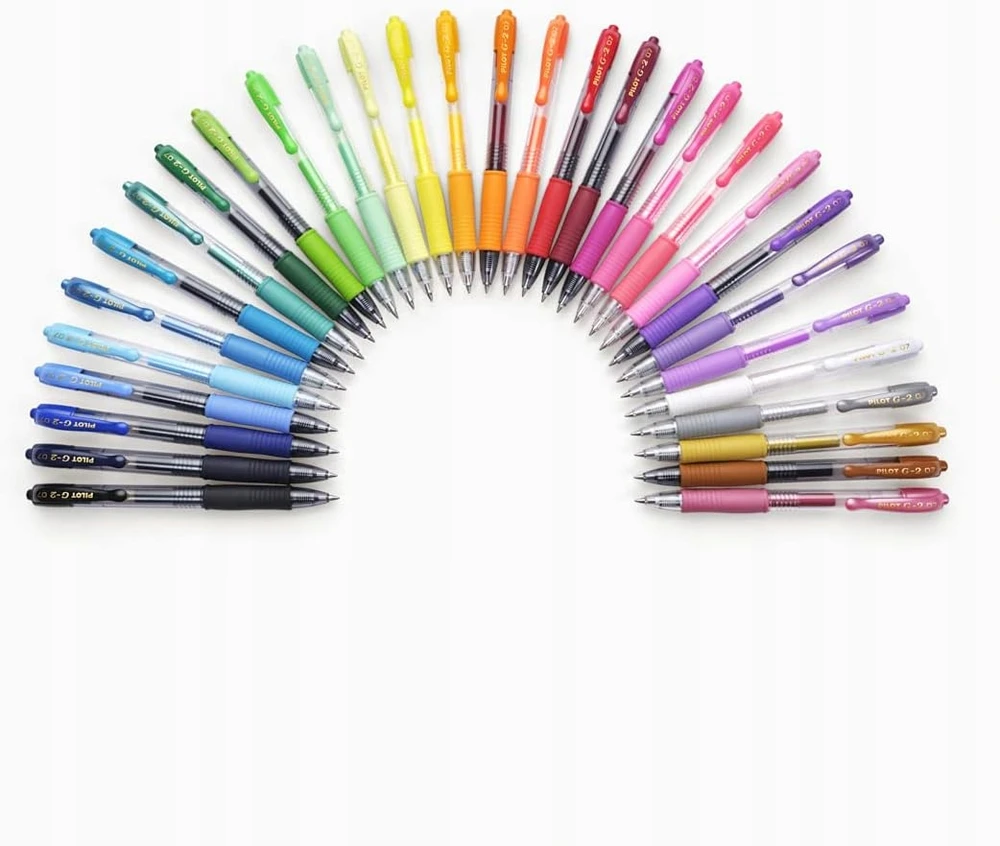 Pilot Pen Pilot G-2 07 geliniai rašikliai, juodi, 0,7 mm, 4 vnt.