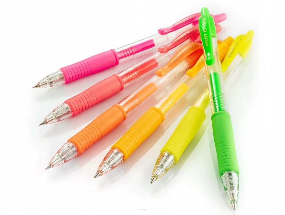 Pilot Pen Pilot G2 gelinis rašiklis, neoninis oranžinis, 0.7mm