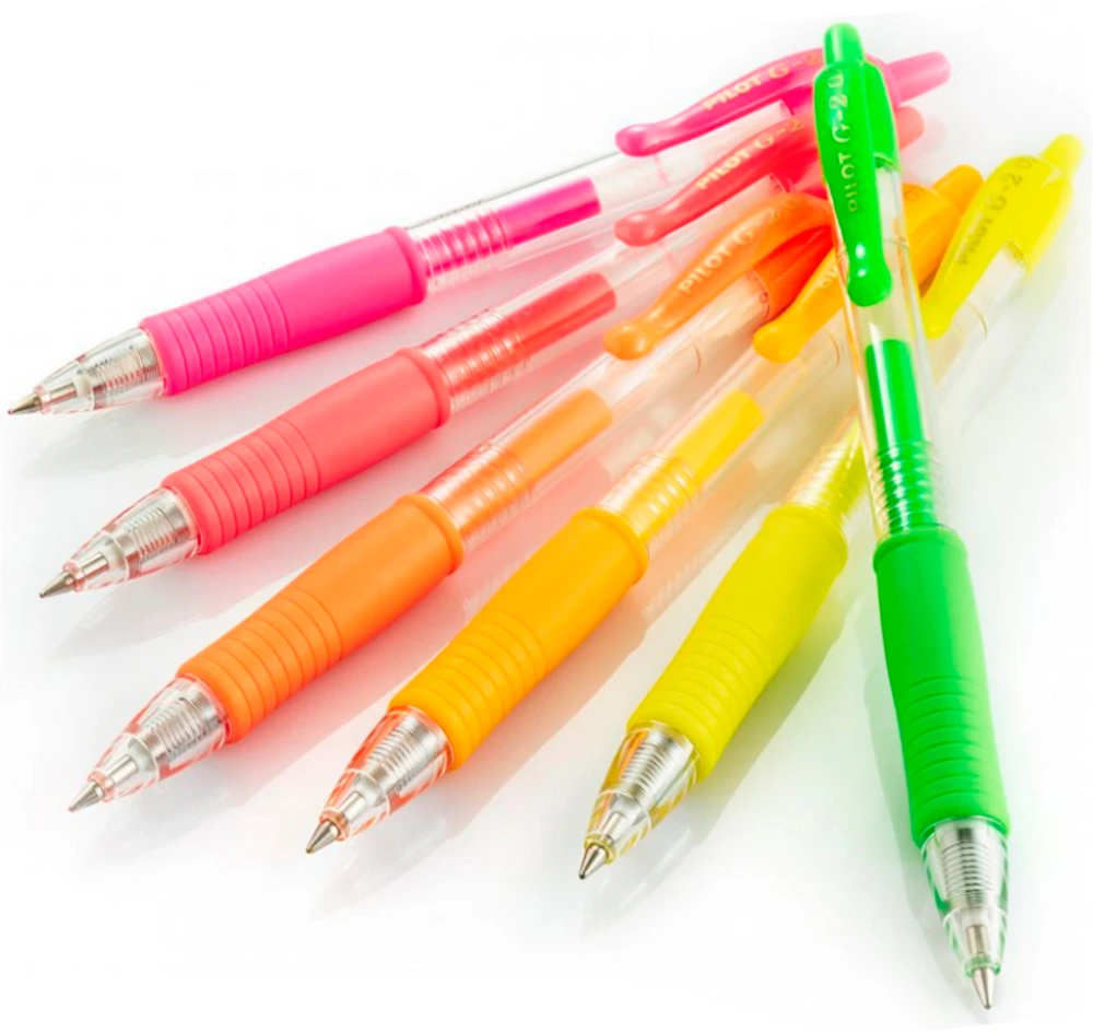 Pilot Pen Pilot G2 gelinis rašiklis, neoninis oranžinis, 0.7mm