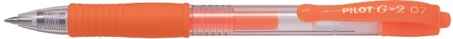 Pilot Pen Pilot G2 gelinis rašiklis, neoninis oranžinis, 0.7mm