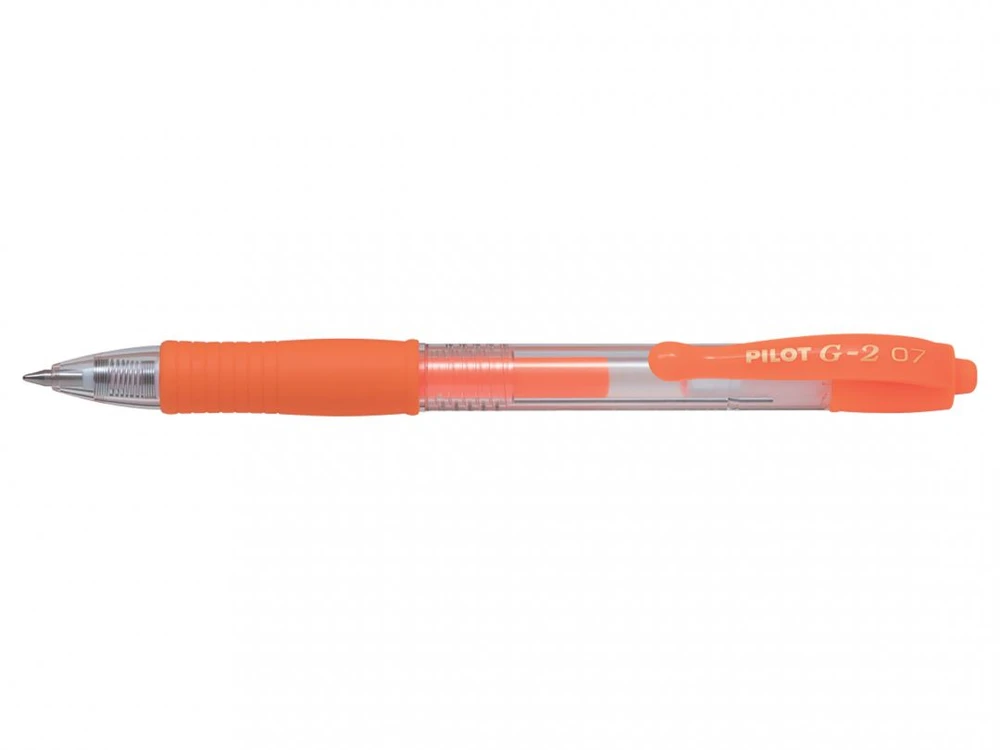Pilot Pen Pilot G2 gelinis rašiklis, neoninis oranžinis, 0.7mm