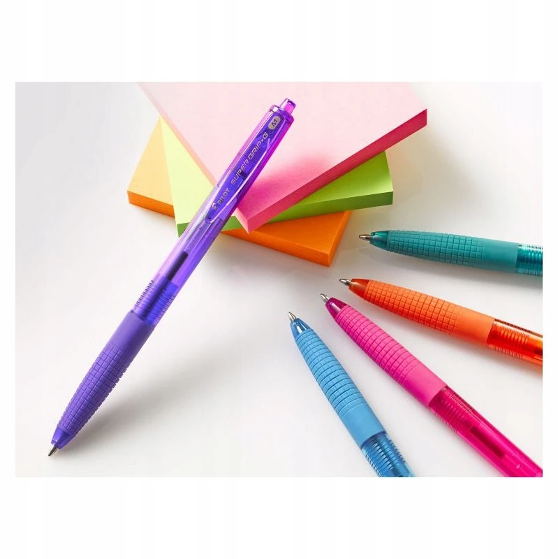 Pilot Pen Pilot Super Grip G automatinis gelinis rašiklis, ryškiai mėlynas