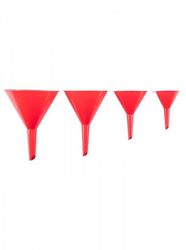 Top Tools Plastikinių piltuvėlių rinkinys 4 vnt f 50, 75, 95, 115mm