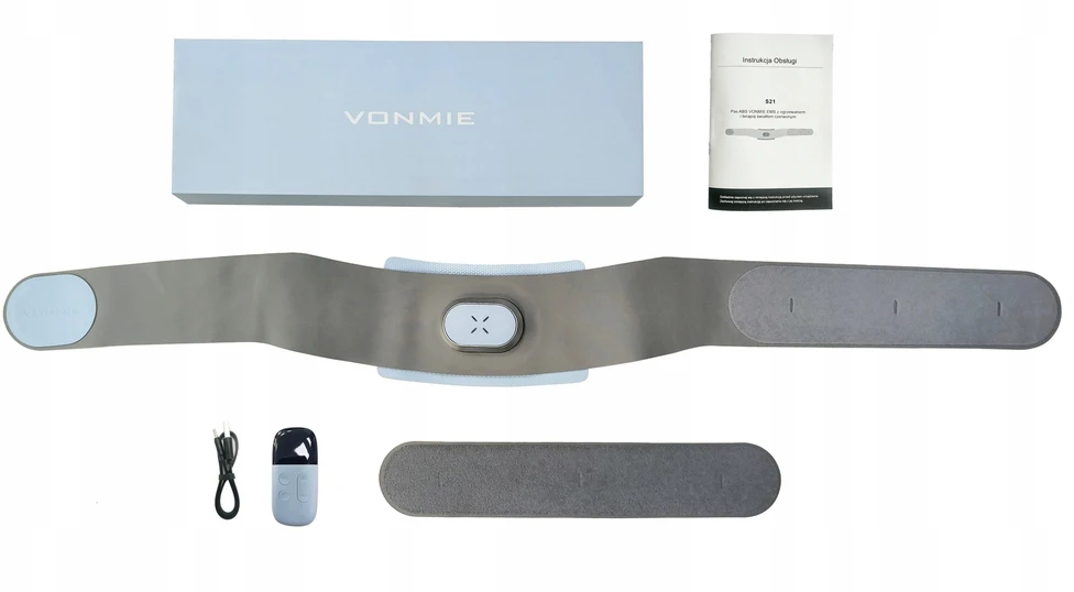 Pilvo preso elektrostimuliatorius Vonmie, pilkas