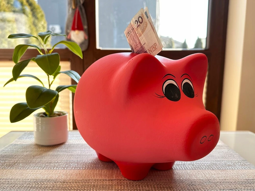 Pink DEKORATYVINĖ KERAMINĖ PIGGY BOX XL Rožinis 16x23 Lenkijos gamybos