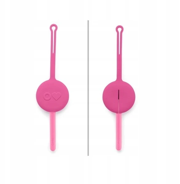 Pink OmiePod - Stalo įrankių pakabukas/dangtelis vaikams, Bubble Rožinė