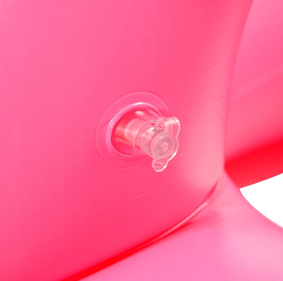 Pink PRIPUČIAMAS FLAMINGO PLAUKIMO VANDENS ŽIEDAS 90 CM Rožinis XXL